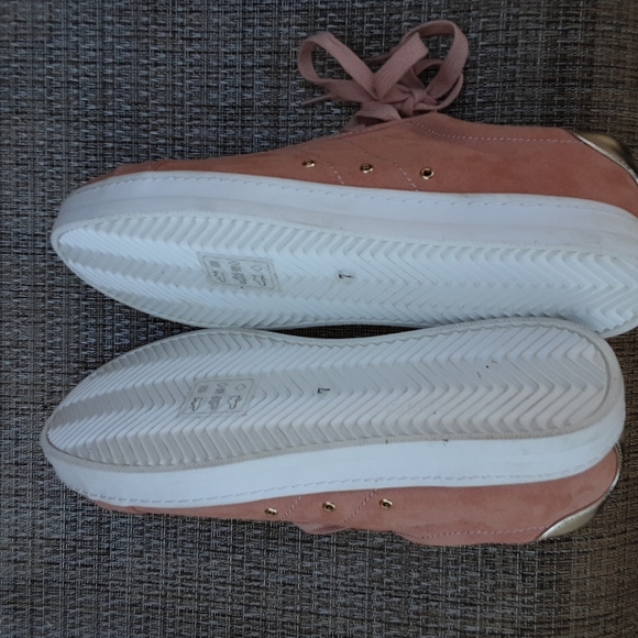 Asos pink lace up sneakers size 7 shoes - Picture 6 of 9
